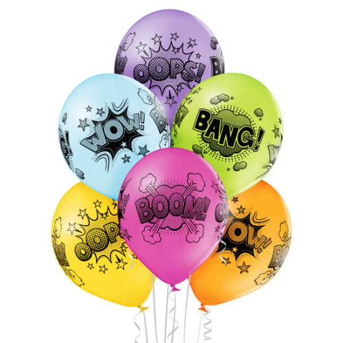 Ballonnen Comic Bubbles | 50 stuks