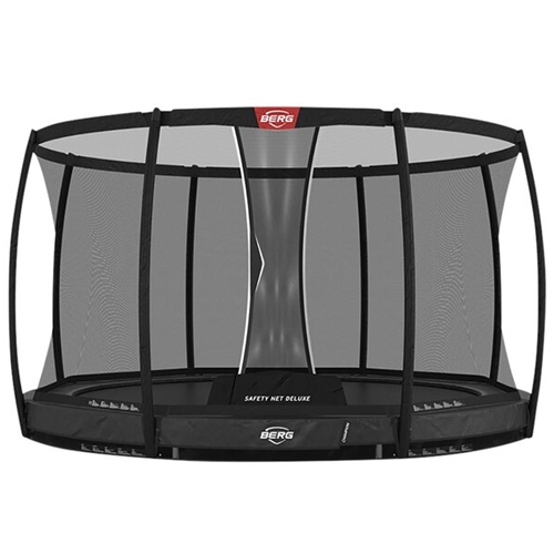BERG Trampoline Champion 380 Grey + Safety Net Deluxe | Inground