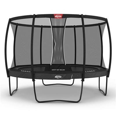 BERG Trampoline Champion 380 Grey + Safety Net Deluxe | Op poten