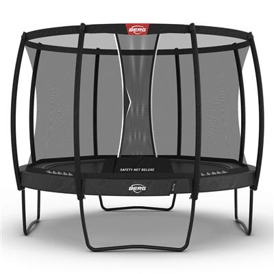BERG Trampoline Elite Regular 330 Grey + Safety Net Deluxe | Op poten