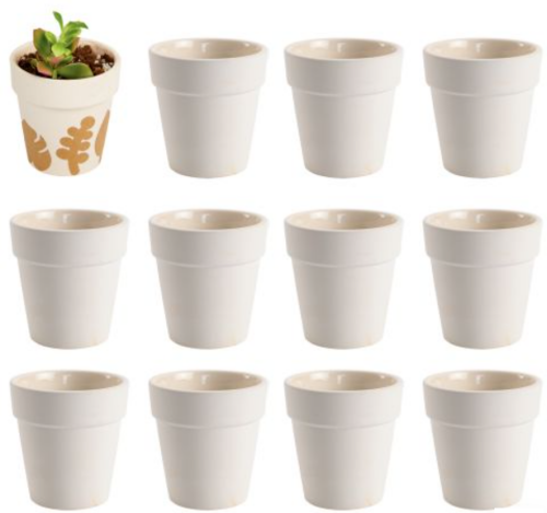 Bloempotjes keramiek | 12 stuks