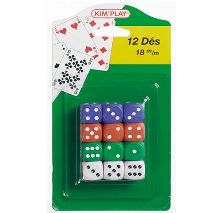 Dobbelstenen | set van 12 stuks