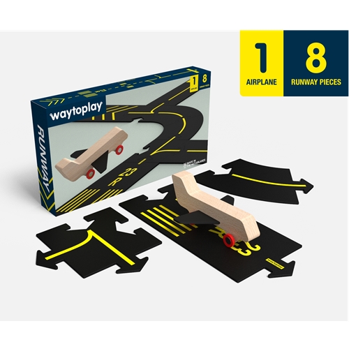 Flexibele Runway Waytoplay | Vliegveld met vliegtuig