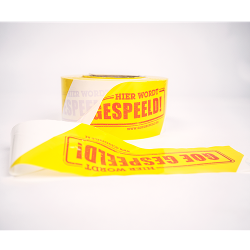GOE GESPEELD! Afbakeningslint