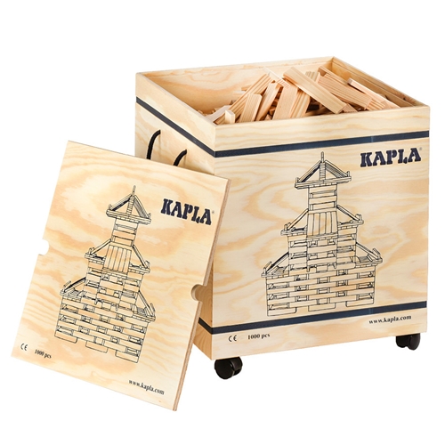 KAPLA | 1.000 bouwplankjes | houten kist