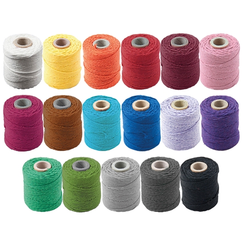 Katoendraad - Macramé | Set van 6 speciale kleuren