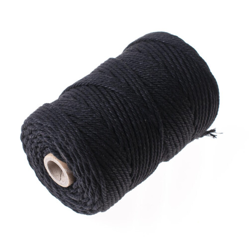 Katoendraad dik zwart | 70m