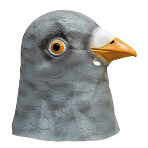 Latex dierenmasker duif