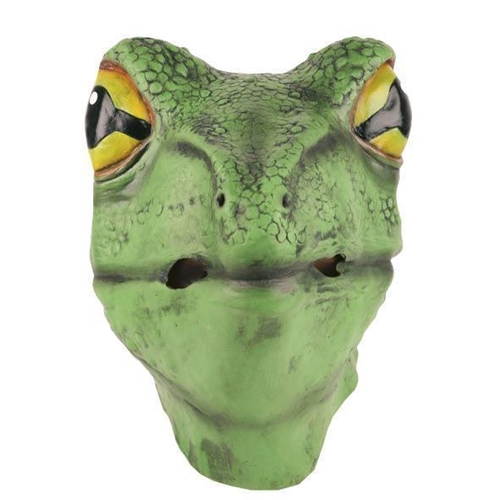 Latex dierenmasker hagedis