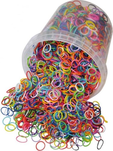 Loombandjes | Emmer met 5000 stuks