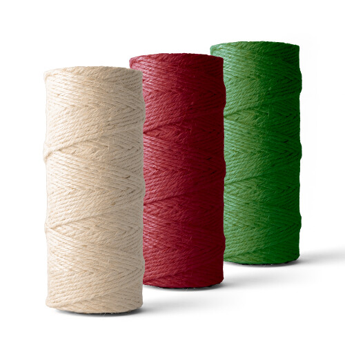 Macramé jute | set van 3 kleuren | 3 x 90m