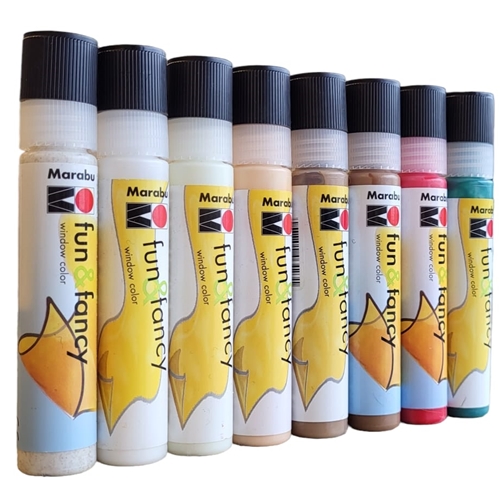 Raampennen Marabu | Set 7 + 1 gratis