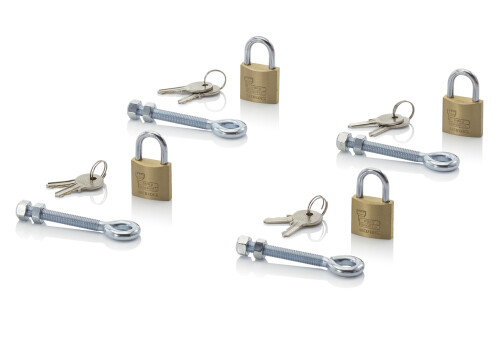 Rugzak- of materiaalbak | Sluitsysteem hangsloten