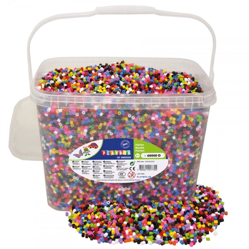 Strijkparels Playbox | Emmer van 60.000 parels