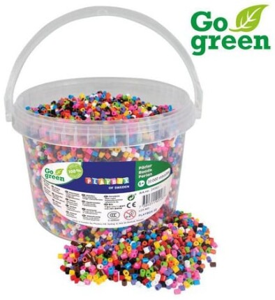 Strijkparels Playbox | GoGreen | Emmer van 20.000 parels