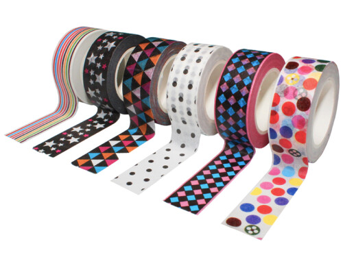 Washi tape assortiment - 6 stuks